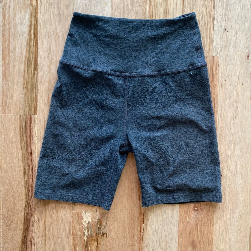 Beyond Yoga Charcoal Bike Shorts